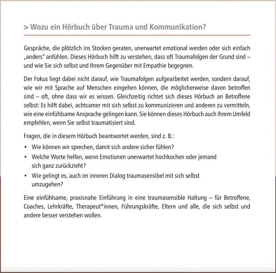 ICH REDE traumasensibel - Hörbuch + E-Book – Bild 3